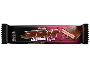 Σοκολάτα Γάλακτος 3BIT Μπισκότο & Φράουλα 65gr
