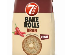 Σνακ Bake Rolls Bran Τσίλι 150g