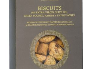 Χειροποίητα μπισκότα ελαιολάδου με γιαούρτι, σταφίδες & θυμαρίσιο μέλι, Μεσσηνίας “Navarino Icons” 120g>