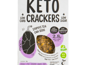 Βιολογικά κρακεράκια με σπόρους τσία «Keto Crackers» “Joice Foods” 60g>