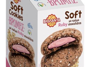 Soft Cookies Βρώμης με Ροζ Σοκολάτα Ruby Βιολάντα (180g)
