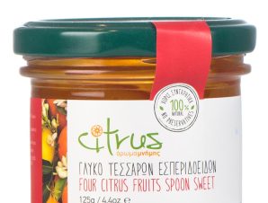 Παραδοσιακό γλυκό κουταλιού τεσσάρων εσπεριδοειδών, Χίου “Citrus” 125g>